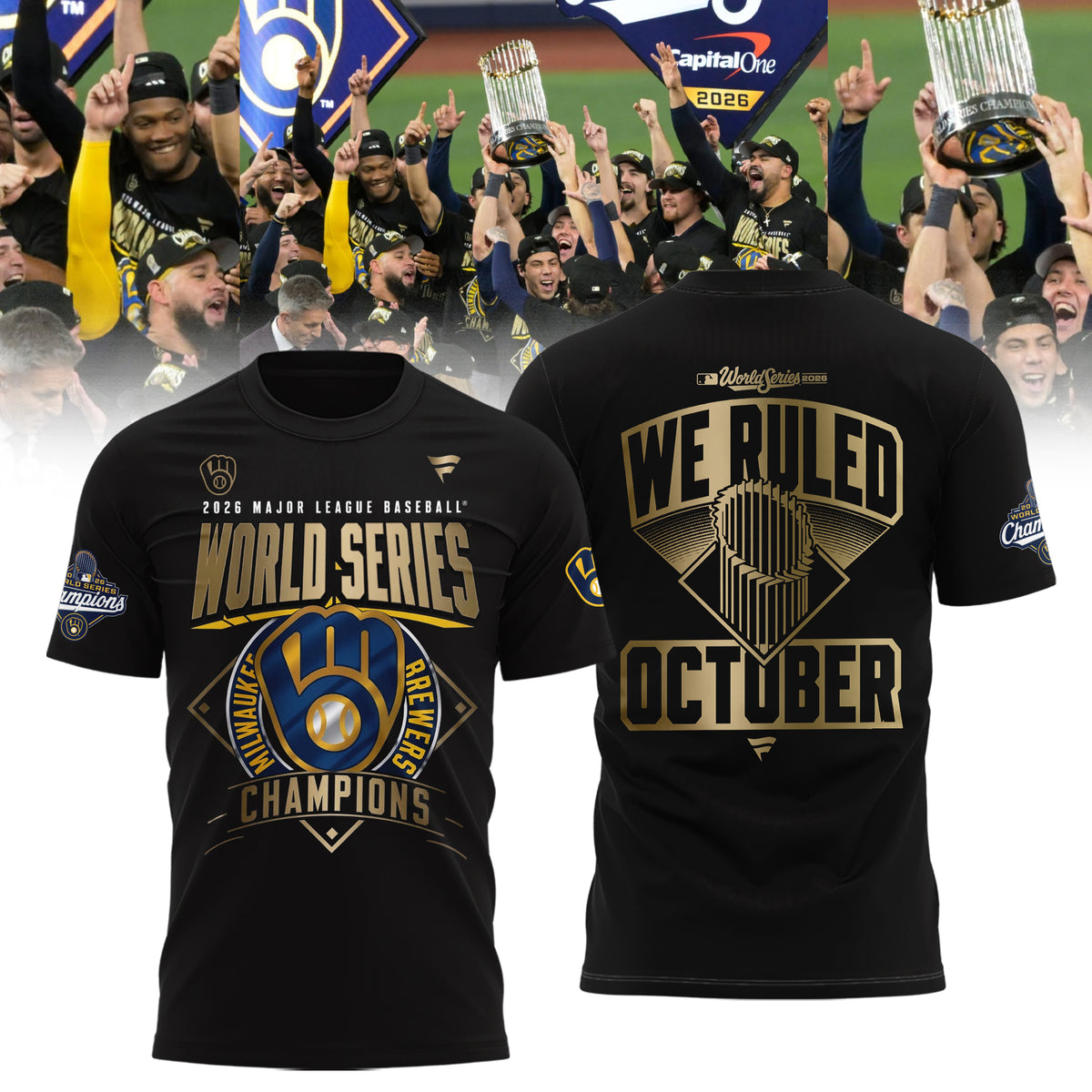 Limited Edition Milwaukee Brewers 2026 World Series Champions T-shirt