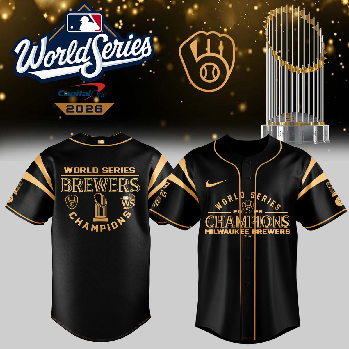 Limited Edition Milwaukee Brewers 2026 World Series Champions Jersey
