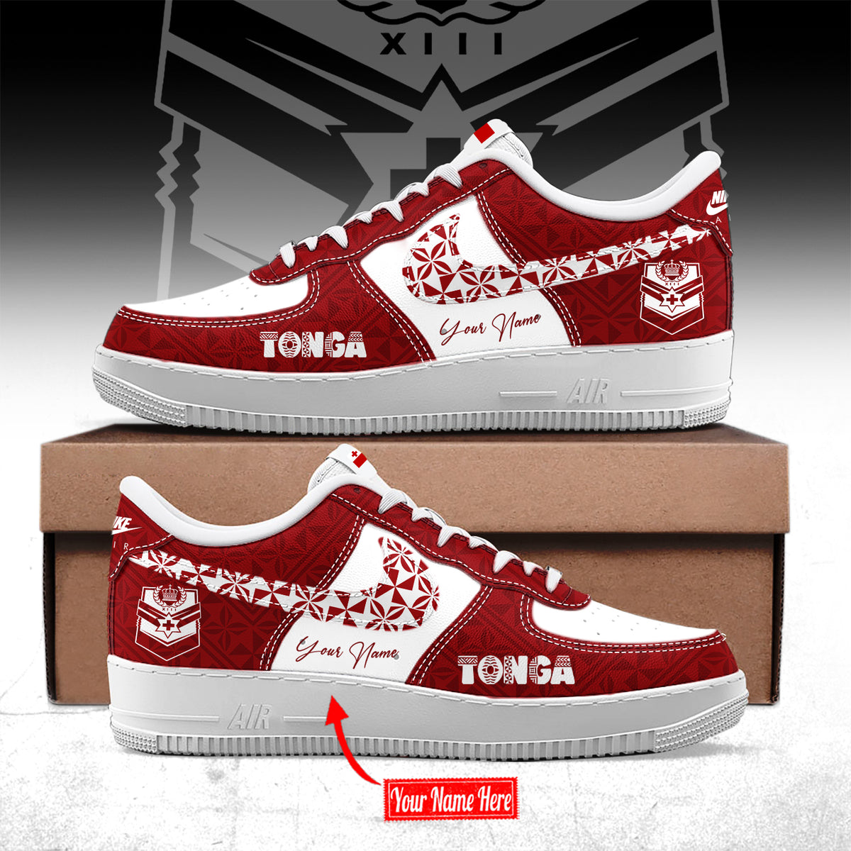 Tonga Rugby League 2026 World Cup AF1 Shoes