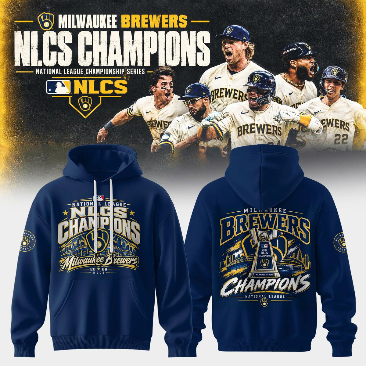 Milwaukee Brewers NLCS Champions 2026 Limited Edition Hoodie