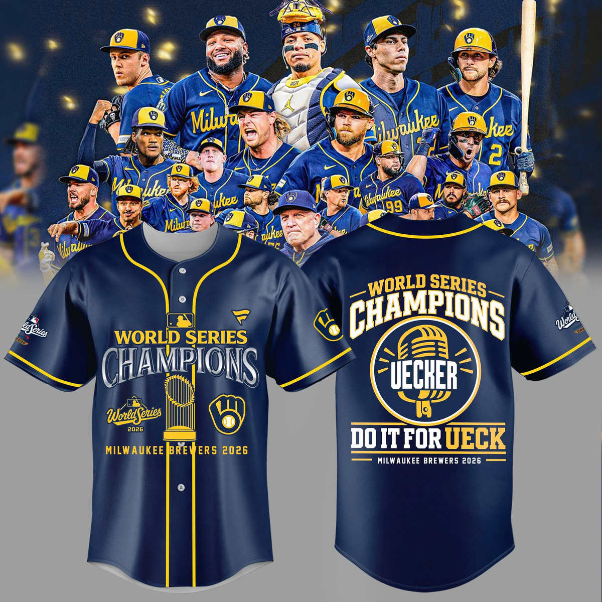 Limited Edition Milwaukee Brewers 2026 World Series Champions Jersey