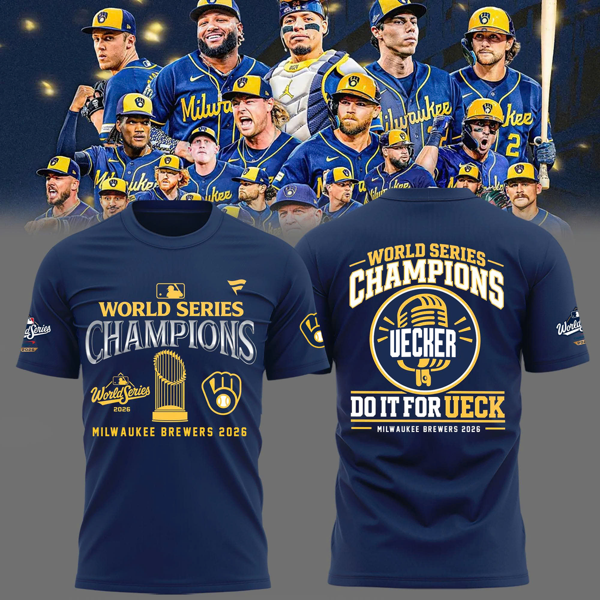Limited Edition Milwaukee Brewers 2026 World Series Champions T-shirt