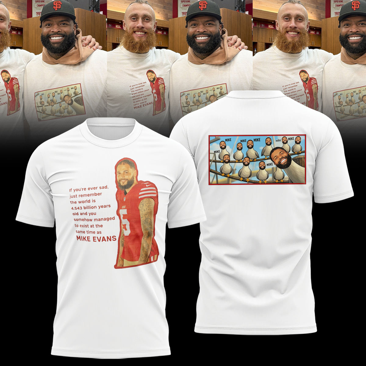 San Francisco 49ers x Mike Evans Limited Edition Shirt