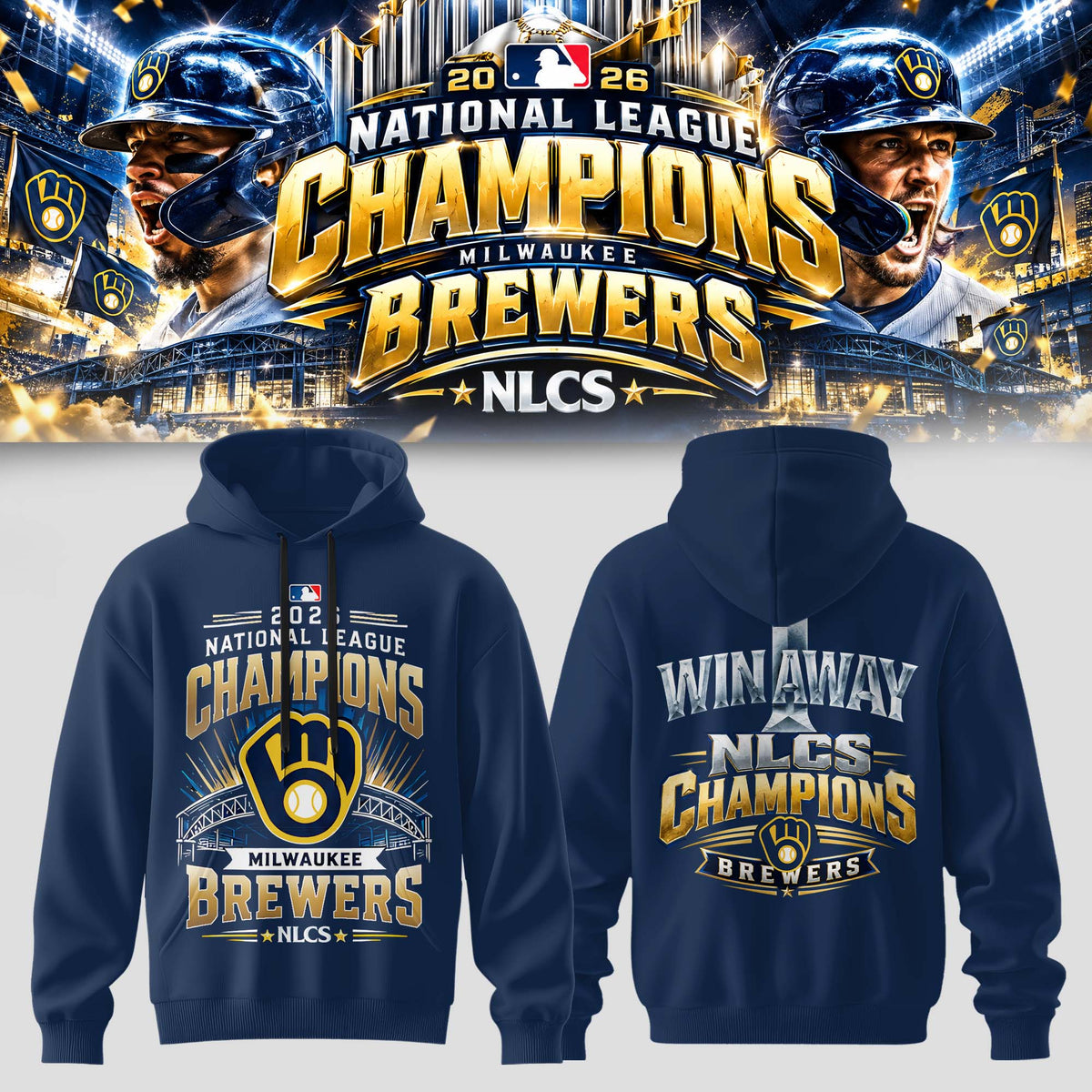 Milwaukee Brewers NLCS Champions 2026 Limited Edition Hoodie