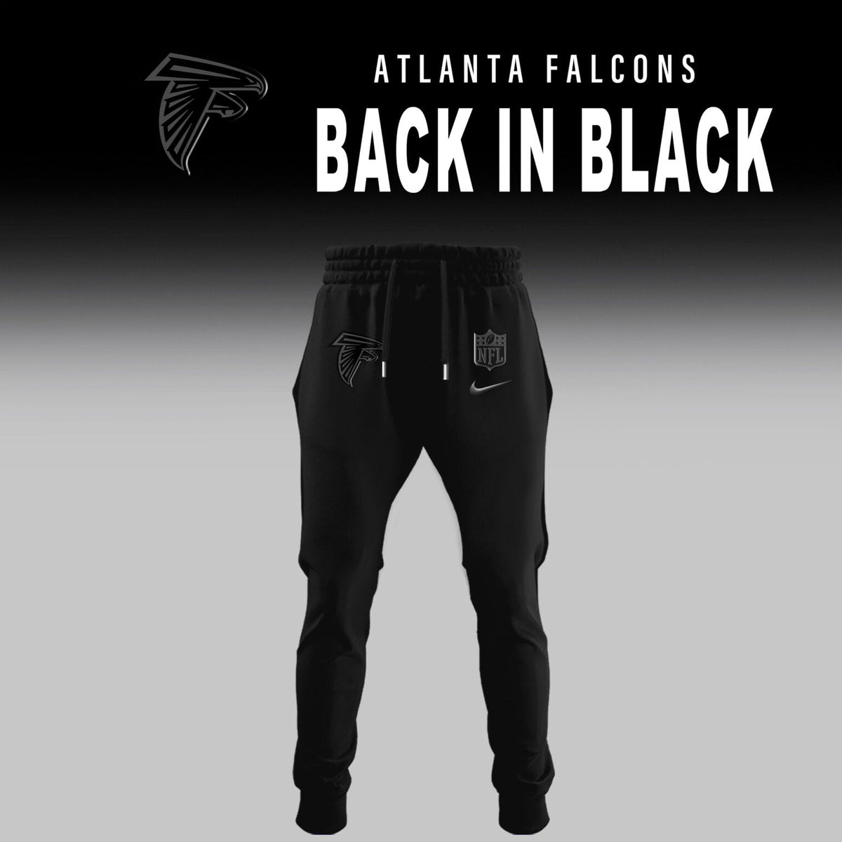 Atlanta Falcons Back In Black Limited Edition Combo TShirt