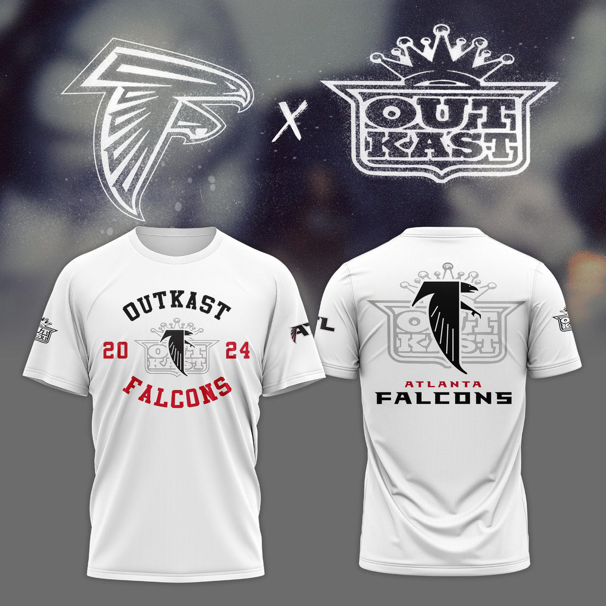 Outkast x Atlanta Falcons White Pullover Tee