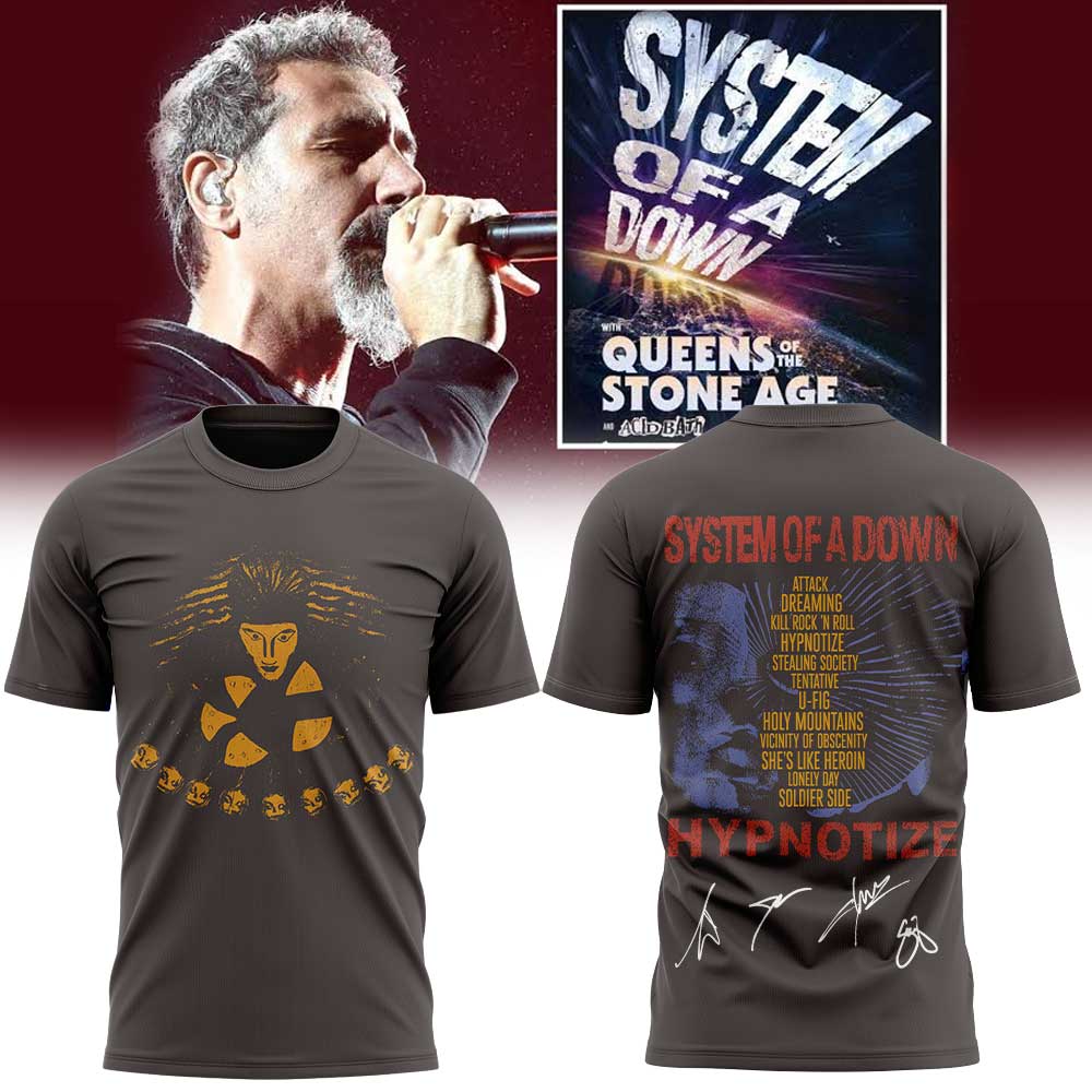 System Of A Down Queens of the Stone Age và Acid Bath Limited Shirt