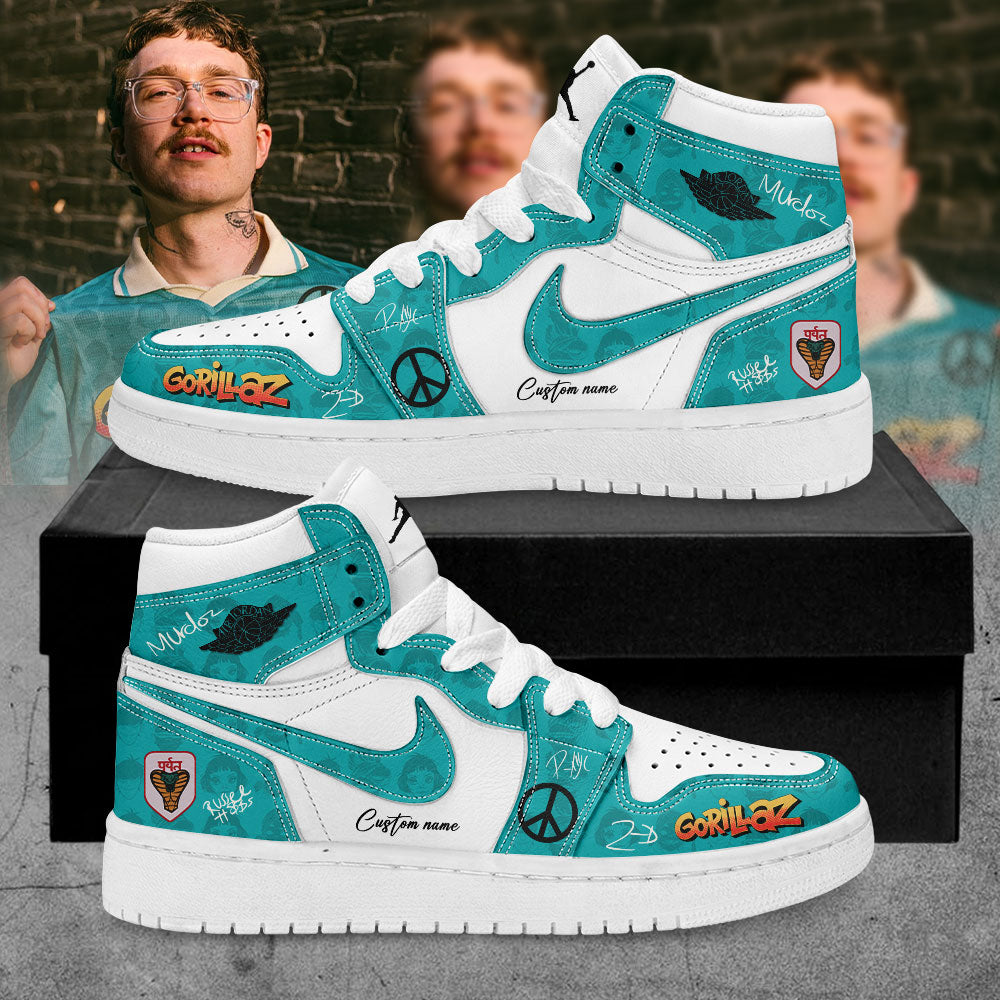Gorillaz The Mountain Tour (2026–2027) Signature Custom Name JD Shoes