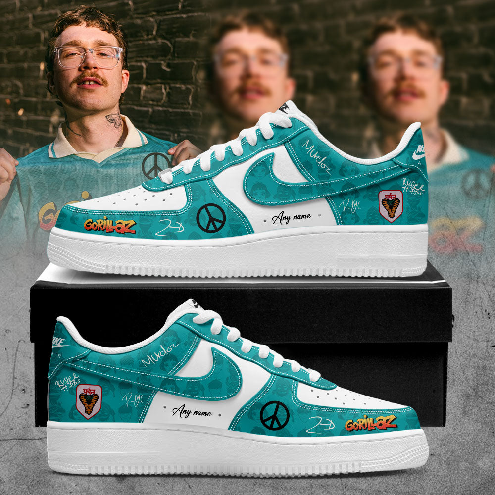 Gorillaz The Mountain Tour (2026–2027) Signature Custom Name AF1 Shoes
