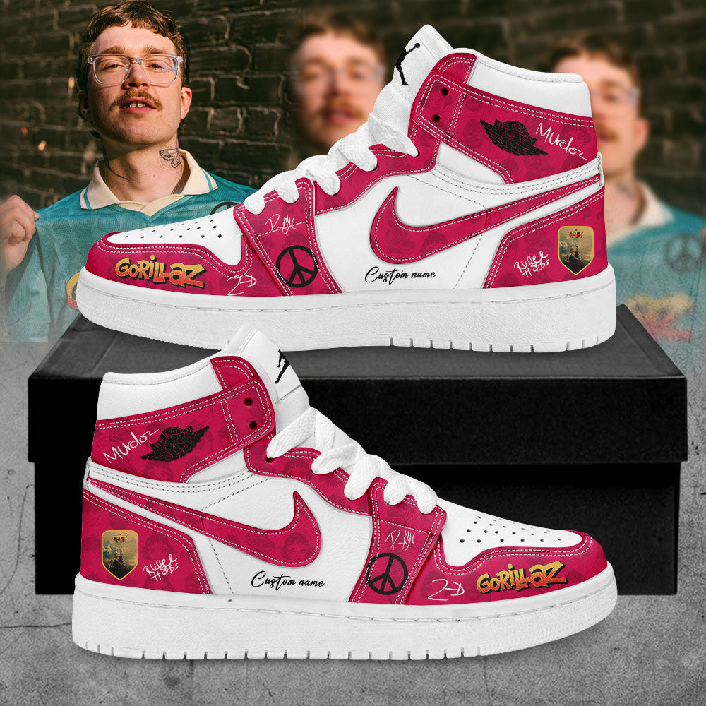 Gorillaz The Mountain Tour (2026–2027) Signature Custom Name JD Shoes