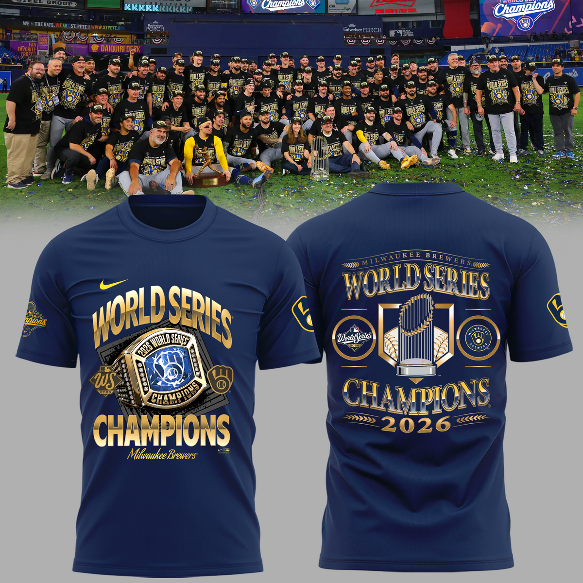 Limited Edition Milwaukee Brewers 2026 World Series Champions T-shirt