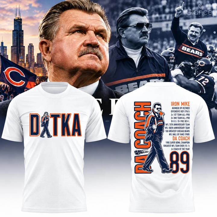 Coach Mike Ditka Chicago Bears - Remembering a Legend - Paying Tribute to Da Coach T-Shirt