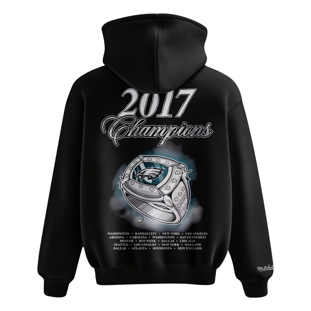 awn Staley Rocks the Philadelphia Eagles 2017 Champions Hoodie