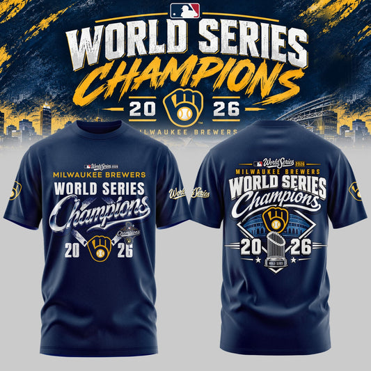 Limited Edition Milwaukee Brewers 2026 World Series Champions T-shirt