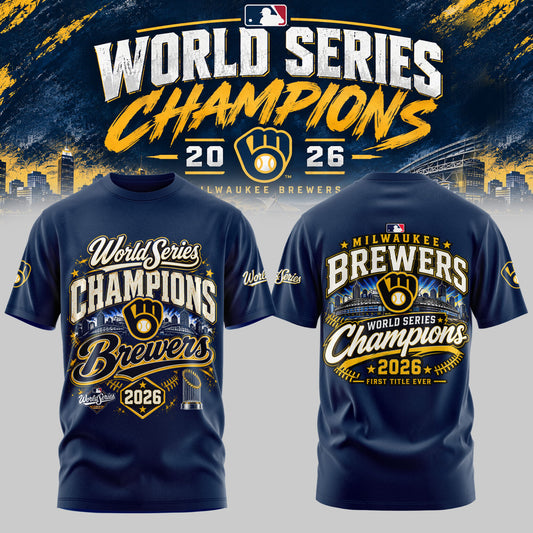 Limited Edition Milwaukee Brewers 2026 World Series Champions T-shirt
