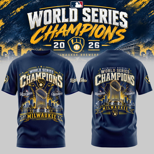 Limited Edition Milwaukee Brewers 2026 World Series Champions T-shirt