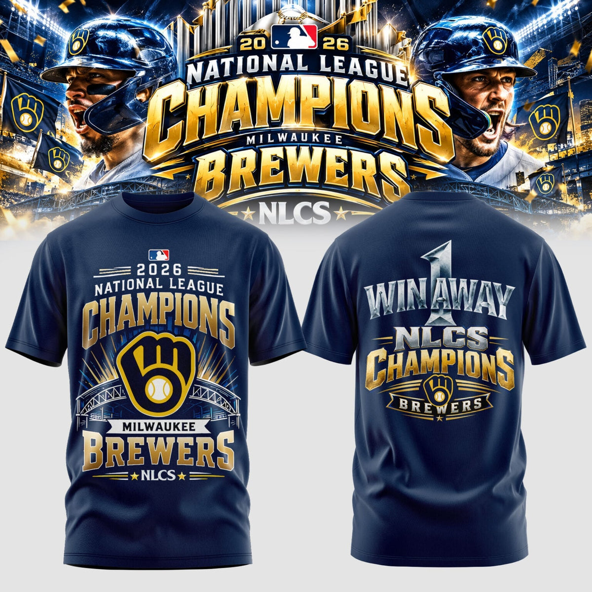Milwaukee Brewers NLCS Champions 2026 Edition Tshirt
