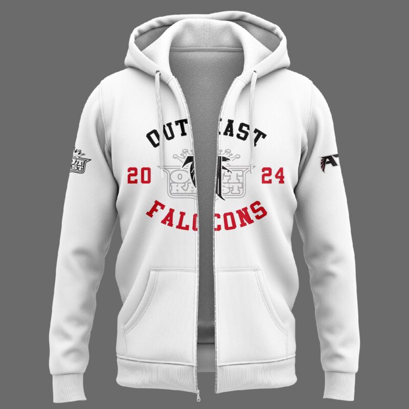 Outkast x Atlanta Falcons White Pullover Zip Hoodie