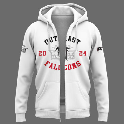 Outkast x Atlanta Falcons White Pullover Zip Hoodie