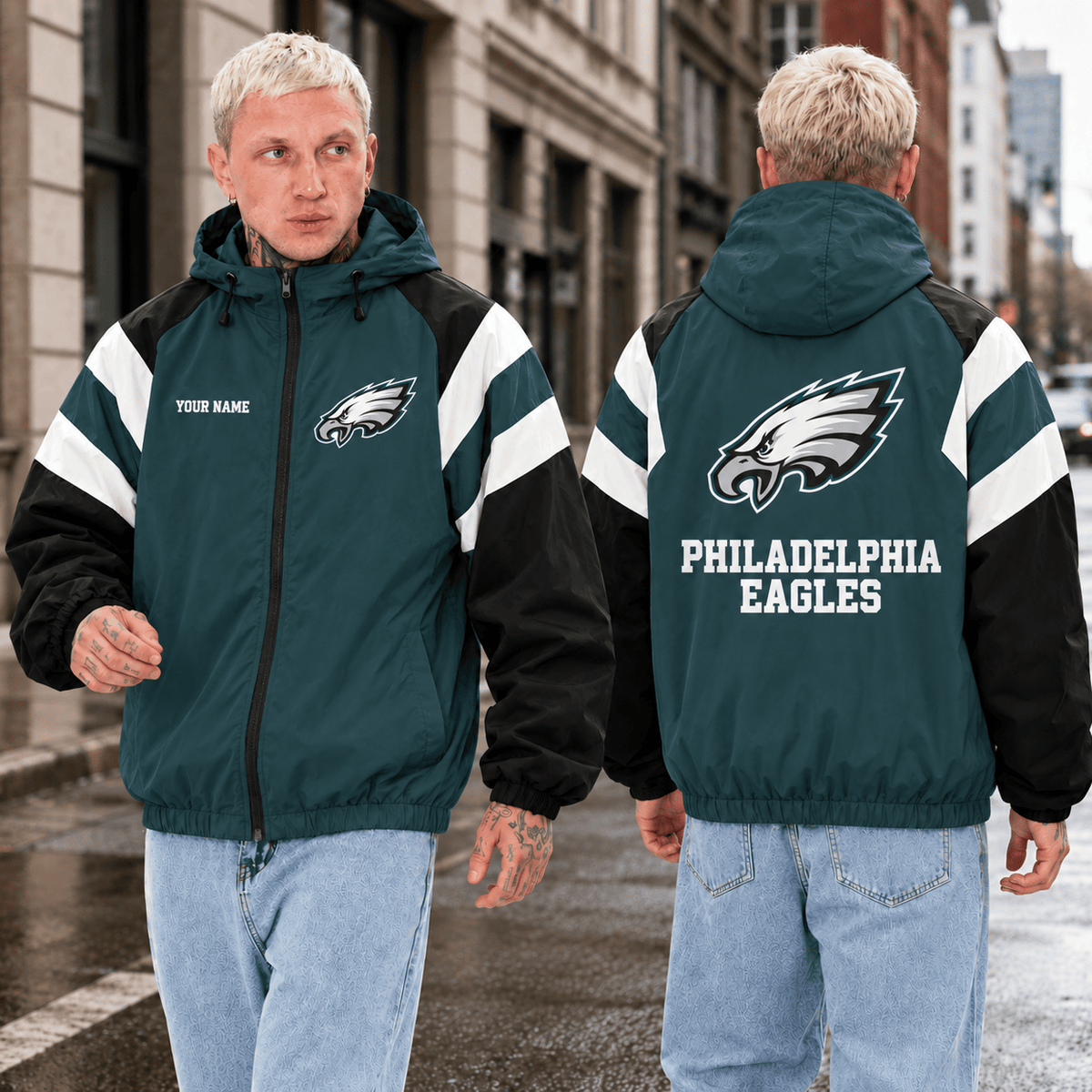 Limited Edition Philadelphia Eagles Outdoor Jacket Custom Name For Fan