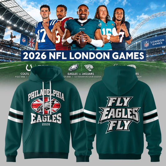 Limited Edition Philadelphia Eagles – NFL London Games 2026 Hoodie
