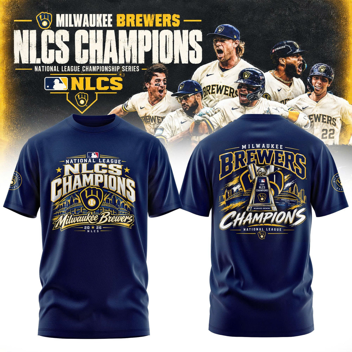 Milwaukee Brewers NLCS Champions 2026 Edition Tshirt