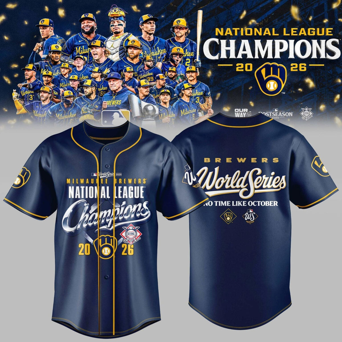 Milwaukee Brewers NLCS Champions 2026 Edition Jersey