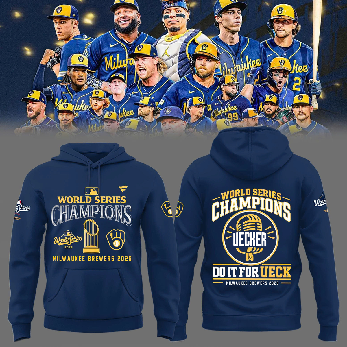 Limited Edition Milwaukee Brewers 2026 World Series Champions Hoodie