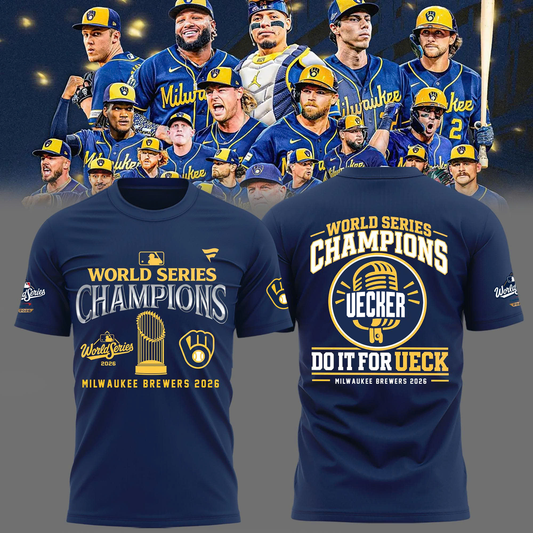 Limited Edition Milwaukee Brewers 2026 World Series Champions T-shirt