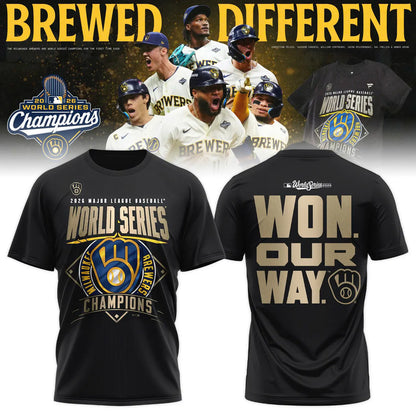 Limited Edition Milwaukee Brewers 2026 World Series Champions T-shirt