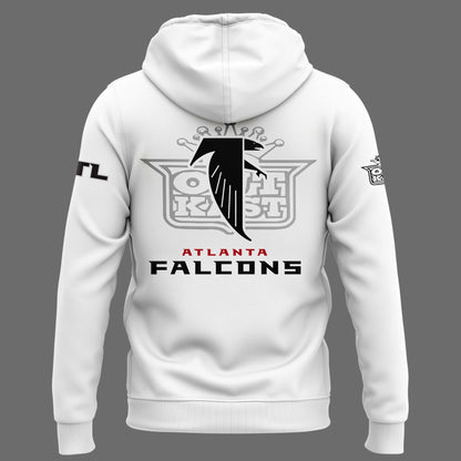 Outkast x Atlanta Falcons White Pullover Zip Hoodie