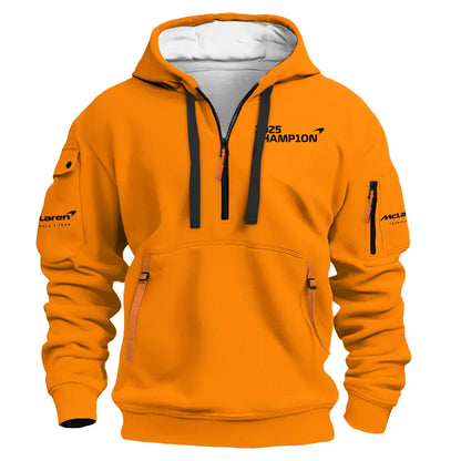 Champion From #4 to #1 Lando Norris McLaren F1 Team Hoodie Half Zip