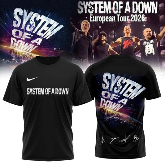 System of a Down “Europe / UK Stadium Tour 2026” signed Tshirt