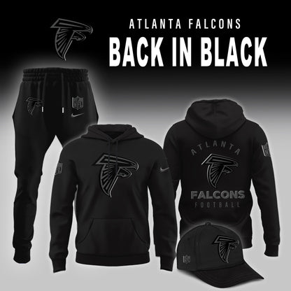 Atlanta Falcons Back In Black Limited Edition Combo Hoodie