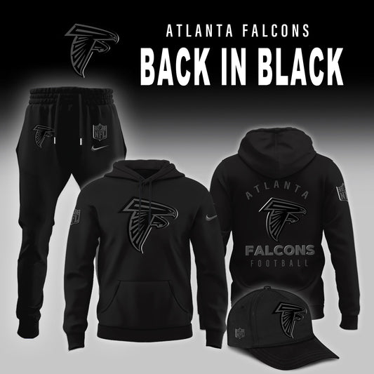 Atlanta Falcons Back In Black Limited Edition Combo Hoodie