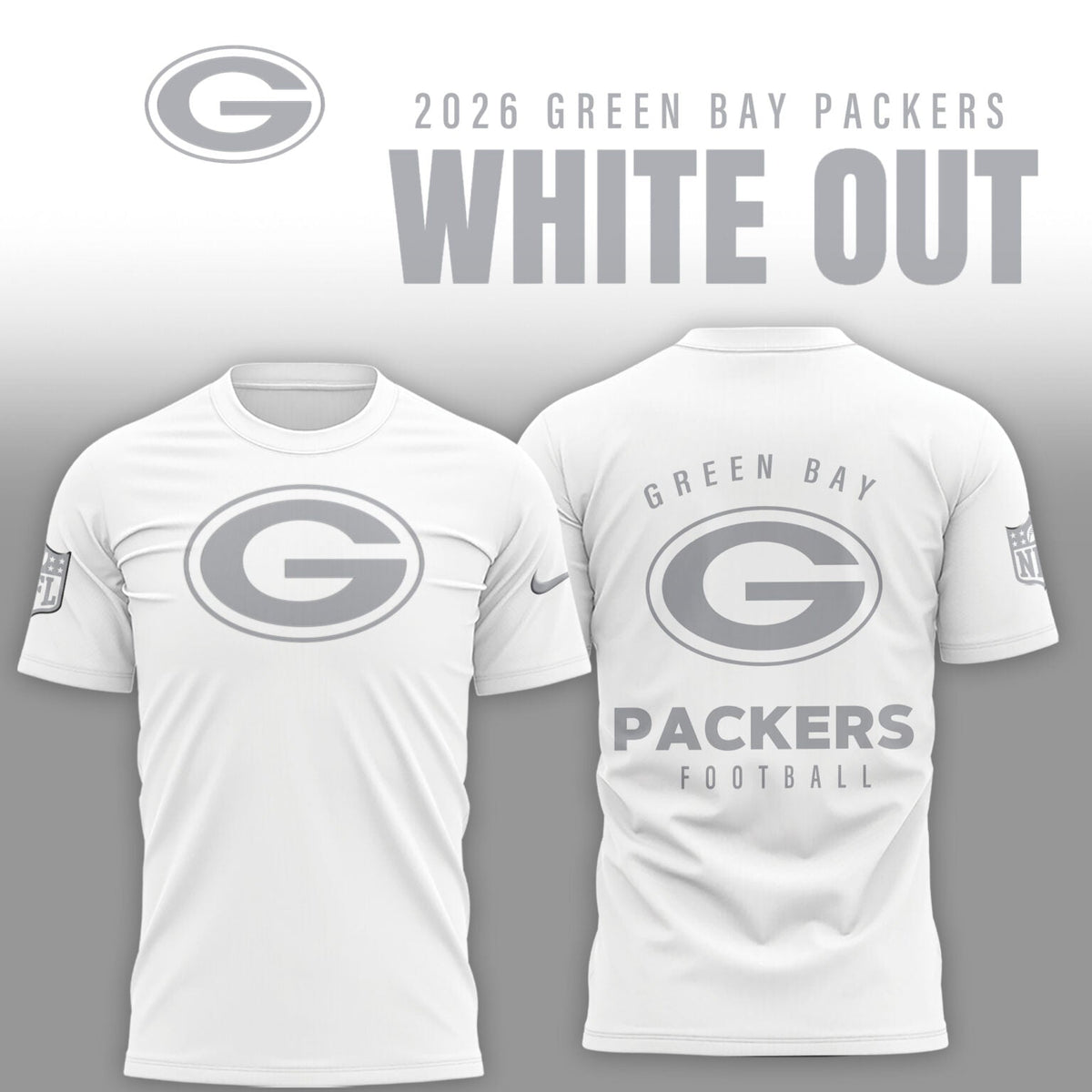 Green Bay Packers 2026 White Out Limited Edition Shirt