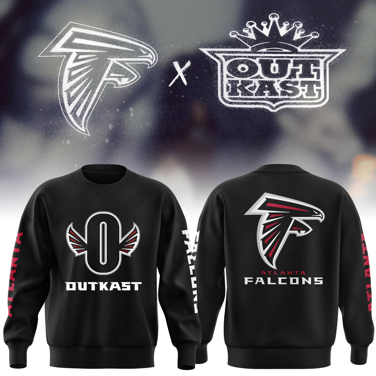 Outkast x Atlanta Falcons White Pullover Sweatshirt
