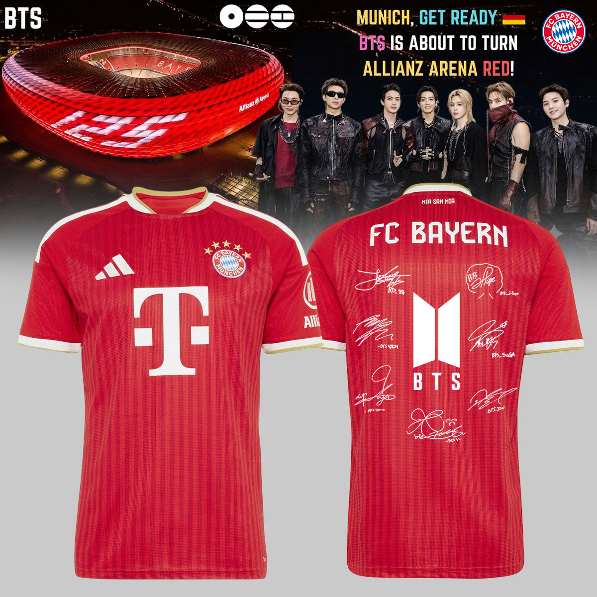 BTS x FC Bayern München signed – Jersey