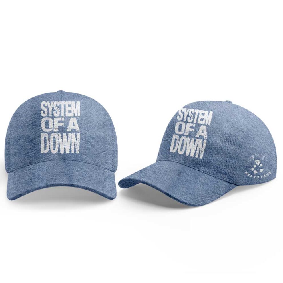 System Of A Down Queens of the Stone Age và Acid Bath Denim Jacket Light Blue