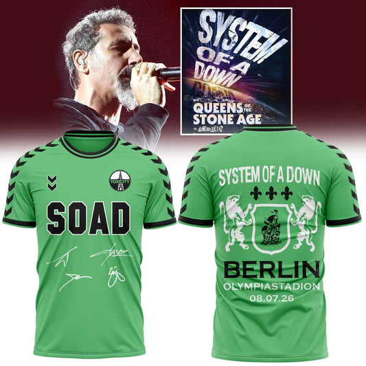 System Of A Down x Olympiastadion Berlin Limited Shirt Green