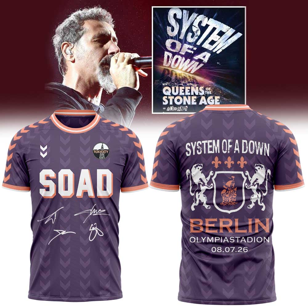 System Of A Down x Olympiastadion Berlin Limited Shirt Purple
