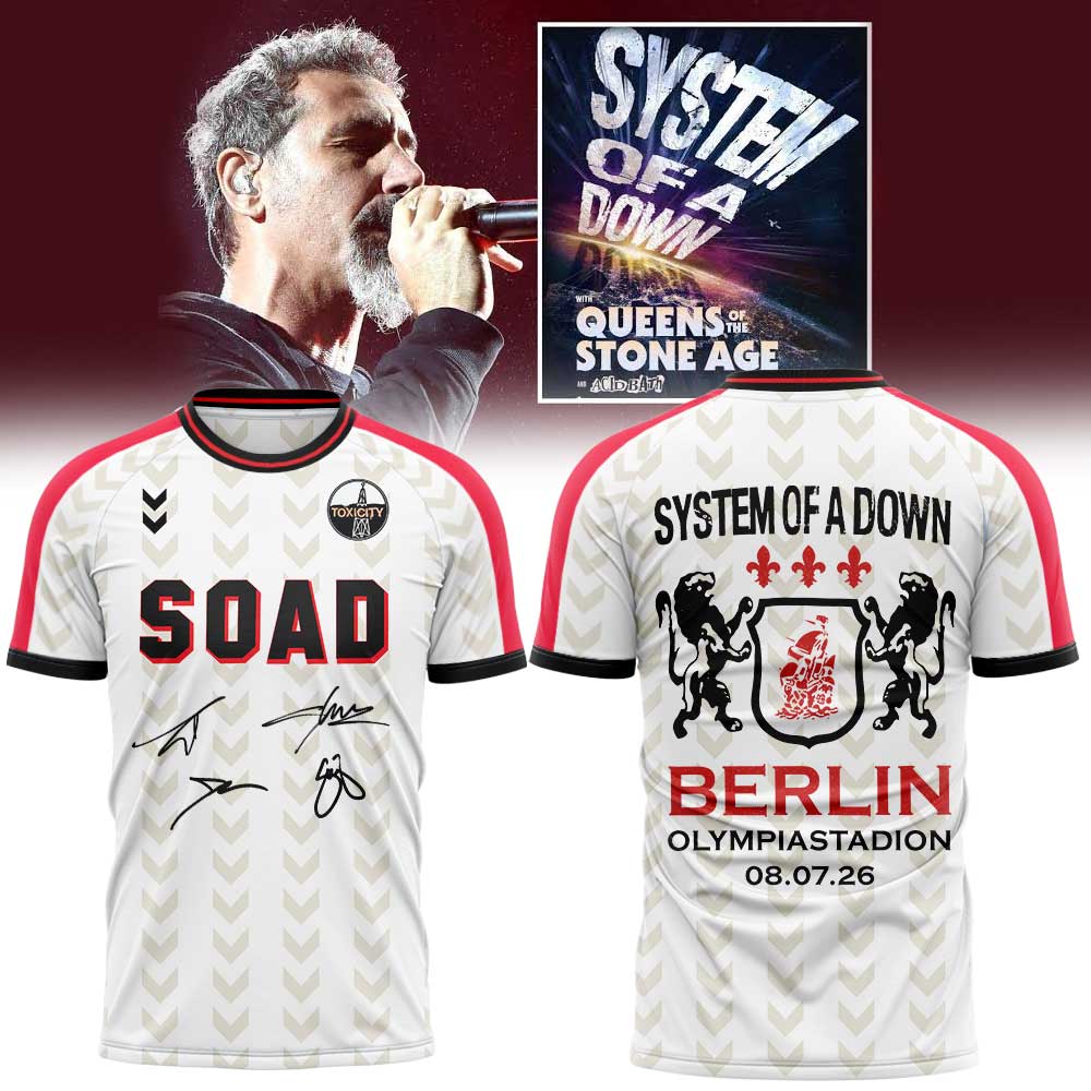 System Of A Down x Olympiastadion Berlin Limited Shirt White