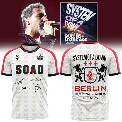 System Of A Down x Olympiastadion Berlin Limited Shirt White