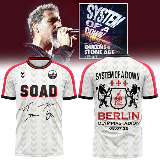 System Of A Down x Olympiastadion Berlin Limited Shirt White