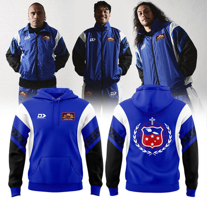 Toa Samoa Rugby Adults Retro Track Hoodie