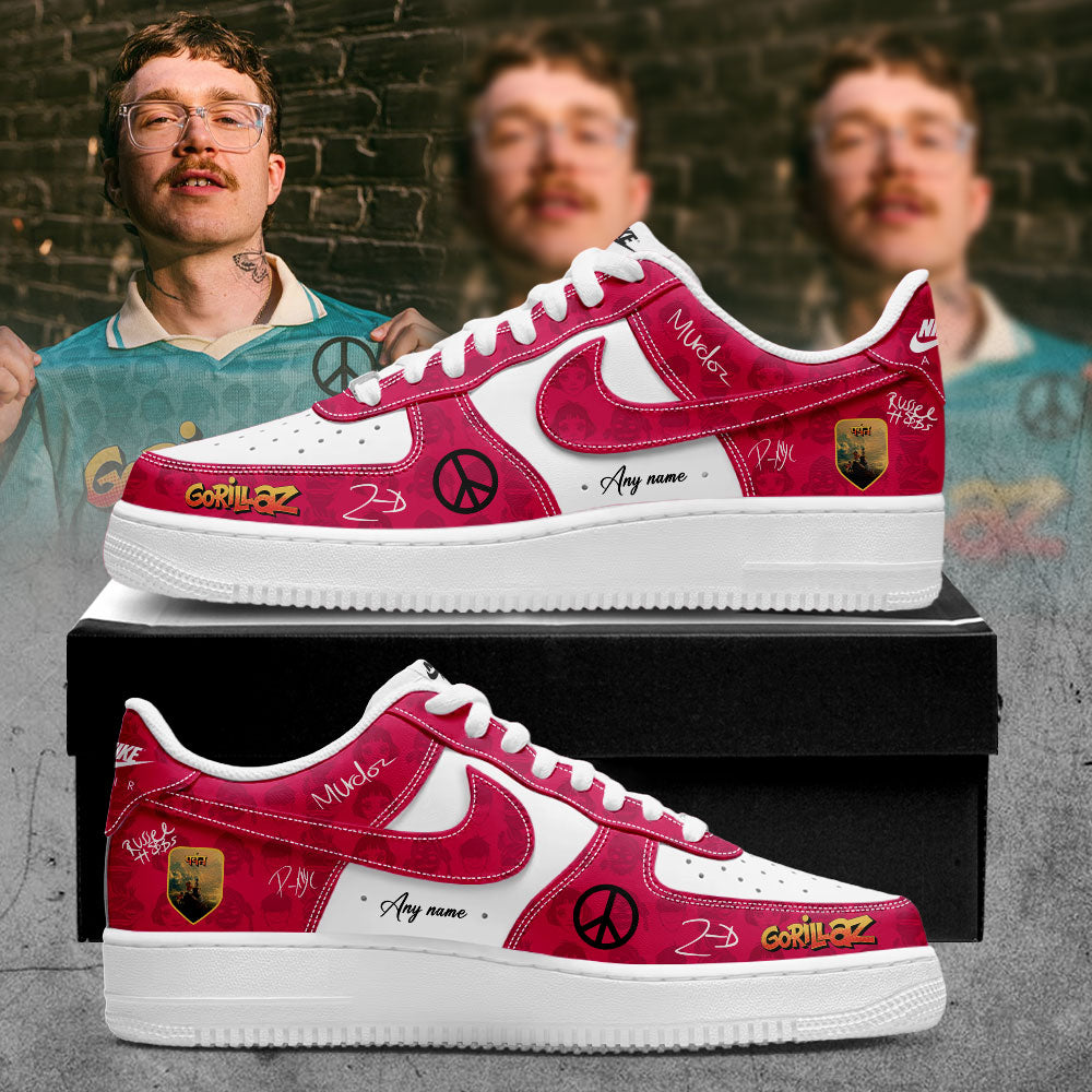 Gorillaz The Mountain Tour (2026–2027) Signature Custom Name AF1 Shoes