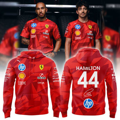 Scuderia Ferrari HP Charles Leclerc Signature Las Vegas Special Edition Combo Hoodie