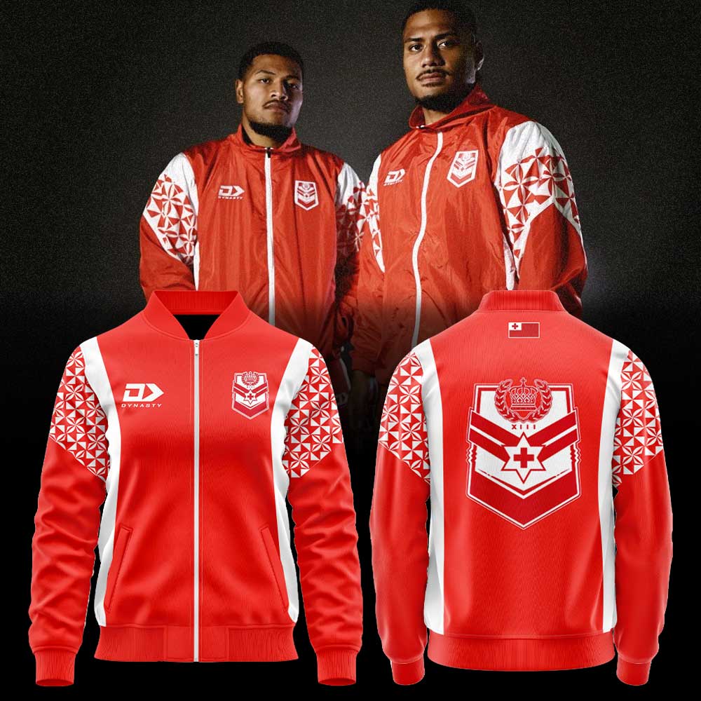 For Tonga Rugby League ’26 Tracksuit Retro Track Zip Jacket