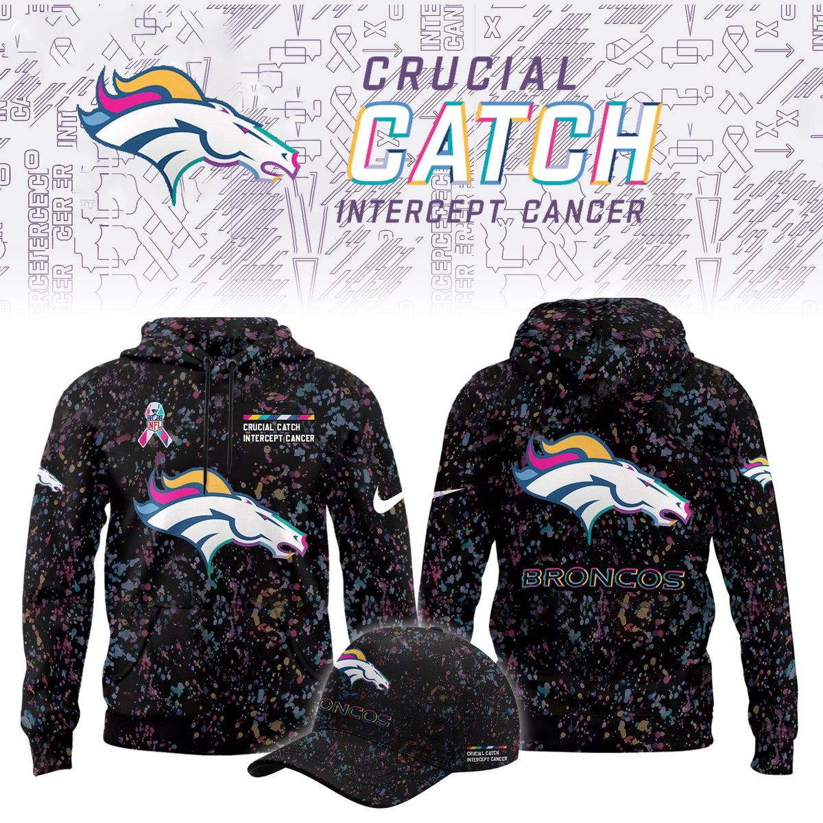 Denver Broncos Crucial Catch Limited Hoodie