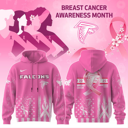 Atlanta Falcons Special Breast Cancer Awareness Month Limited Edition Hoodie 2025